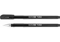Ручка гелева Economix Turbo 0,5мм чорна корпус чорний