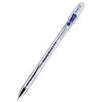 Ручка гелева Axent DG 2020 0,5мм синя корпус прозорий