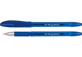 Ручка масляна Optima Oil Pro 0,5мм синя корпус синій