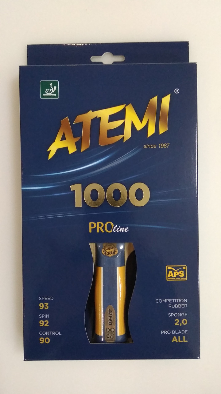 Ракетки для настільного тенісу Atemi 1000 Ракетка н/т ATEMI