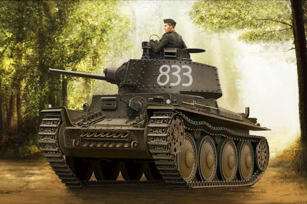 Kpfw.38(t) Ausf. E/F/. Збірна модель німецького танка в масштабі 1/35. HOBBY BOSS 80136