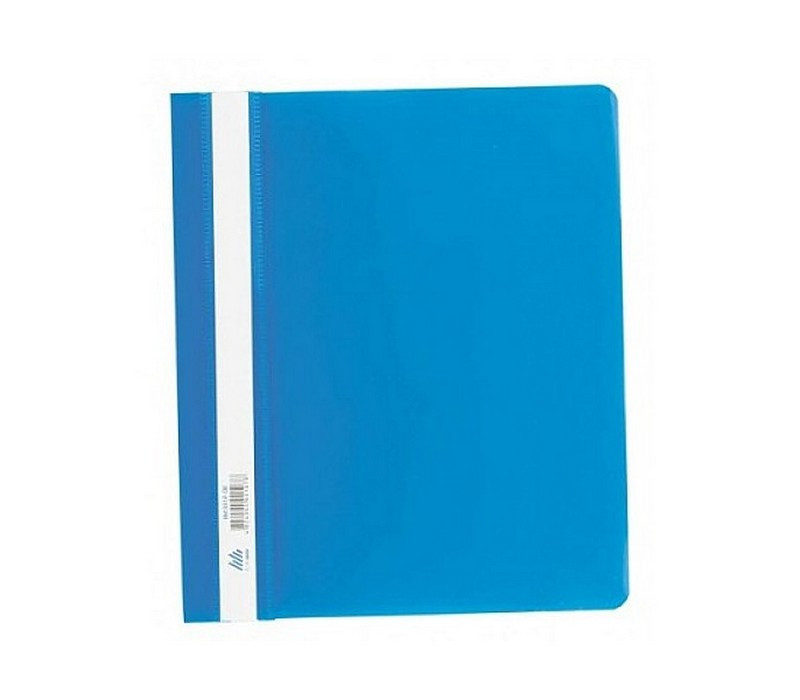 Папка-швидкозшивач А5 Buromax без перфорації, фактура глянець, синя