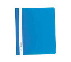 Папка-швидкозшивач А5 Buromax без перфорації, фактура глянець, синя