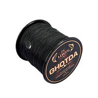 Шнур риболовний плетений, 150м 4жили 0.13мм 5.4кг GHOTDA, чорний