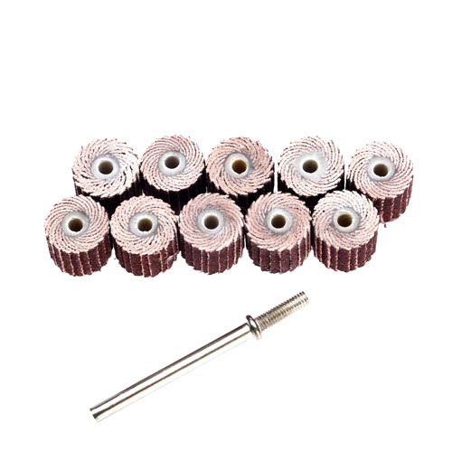 Пелюстковий круг 10шт 240гріт 10x10мм для гравера з тримачем