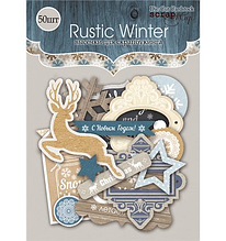 Набір висічок для скрапбукінгу 53 шт від Scrapmir Rustic Winter