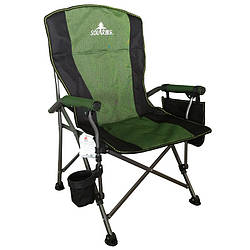 Крісло доладне риболовне Soule з кишенями і підсклянником