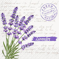 Серветка Марго Lavender 3 кулі 18 штук 33х33 см (640452/1)