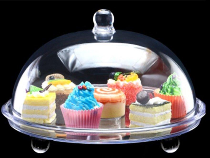 Тортниця на ніжці One Chef з кришкою d34,5 см h21 см акрил (506064/4128)