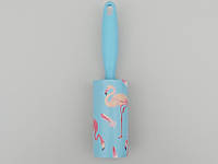 Ролик-липучка для чистки одежды на 60 листов, голубого цвета "Фламинго"