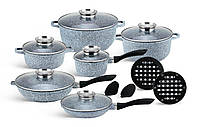 Набор посуды Edenberg EB-8040 с мраморным покрытием из 16 предметов