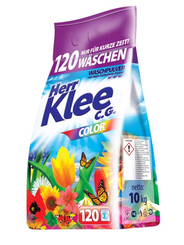 Стиральный порошок для цветных тканей Herr Klee 10 кг - фото 1 - id-p784262816
