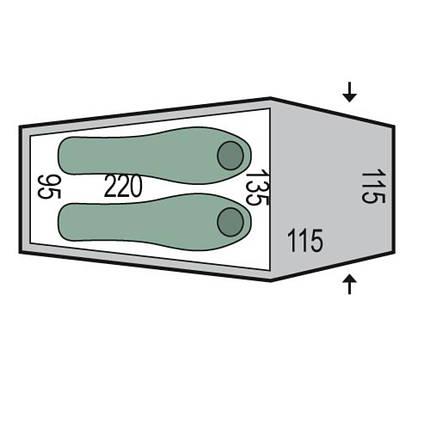 Намет Pinguin Summit 2 Dural (Green), фото 2