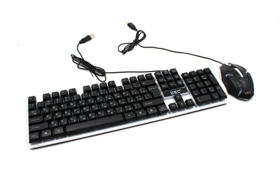 Клавиатура проводная с лед подсветкой и мышка Led Keyboard M 416 170498