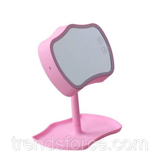 Дзеркало з підсвіткою і підставкою Mirror Lamps Pink 152843