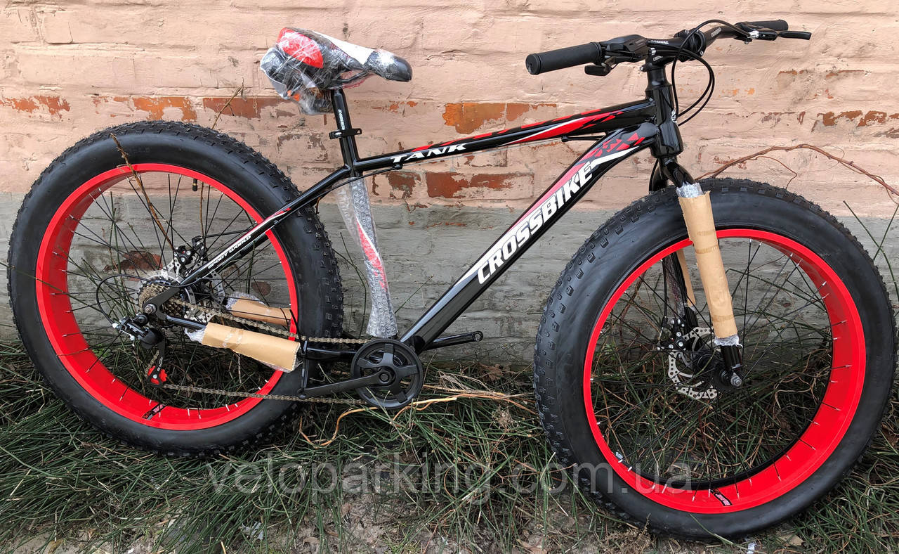 Велосипед позашляховик фетбайк Crossbike Tank 26 (fatbike) 2020 All