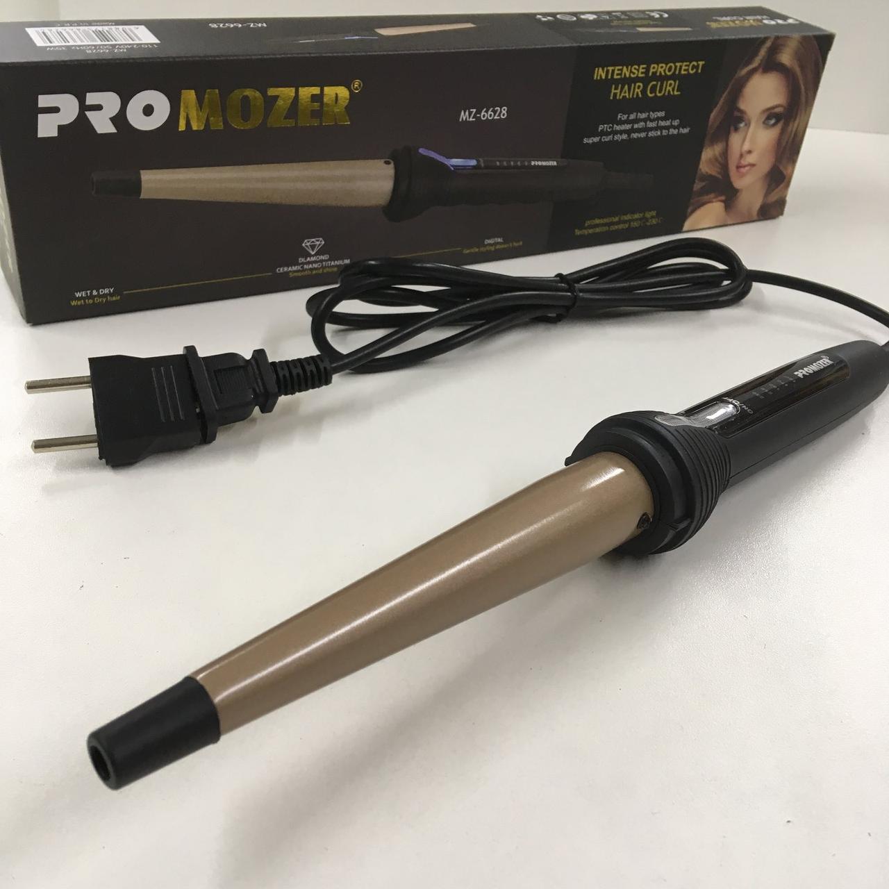 Конусная плойка для волос с индикатором температуры 150С-230С Pro Mozer MZ-6628 (70 шт/ящ)