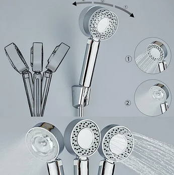 Двостороння душова лійка Multifunctional Faucet, 3 режими поливання ART-9006 (120 шт./ясть)