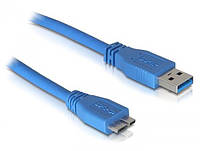 Кабель USB 3.0 - 0.8m AM/micro-B Atcom, blue (12825)