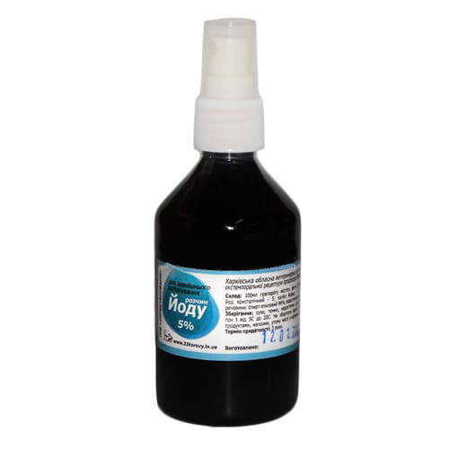 Йод 5% спрей 100 мл УКРВЕТБИОФАРМ (ID#218692154), цена: 117 ₴, купить ...