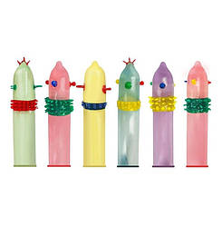 Презервативи з вусиками і шипами для додаткової стимуляції вагіни AOBO Sexy condom (Код 302/1) 13859