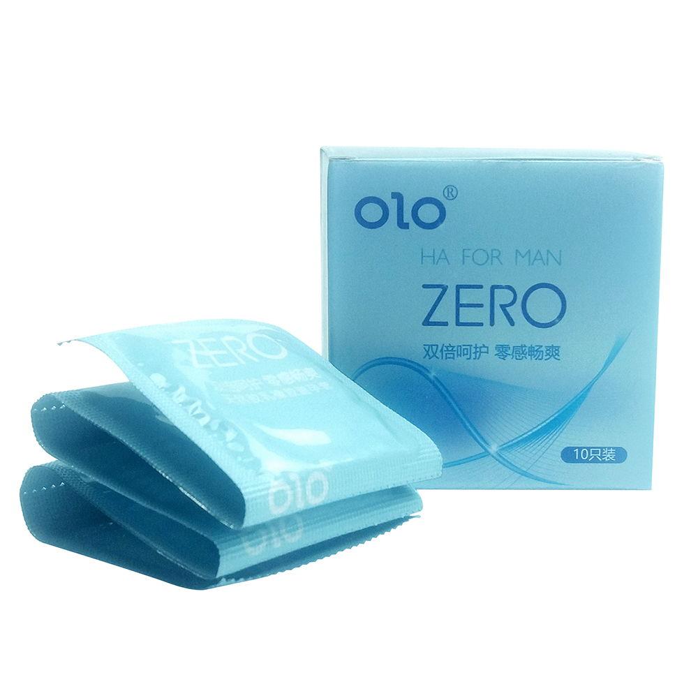Ультратонкі презервативи OLO ZERO з гілауроной кислотою в якості змазки 10 шт, фото 1