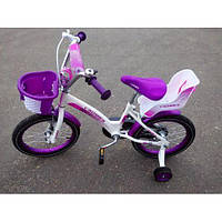 Детский двухколесный велосипед KIDS BIKE CROSSER 3 фиолетовый 16 дюймов