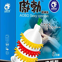 Презервативи з вусиками і шипами для додаткової стимуляції вагіни AOBO Sexy condom (Код 302/1) 13861
