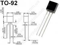 Тр. бип. BC327-40 (pnp) 45V 0,5A TO-92