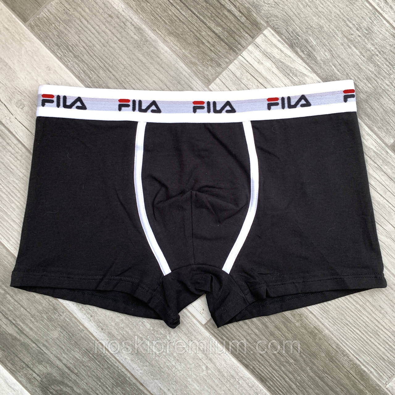 Труси чоловічі боксери бавовна Fila, розмір L (48-50), чорні, 08030, фото 1