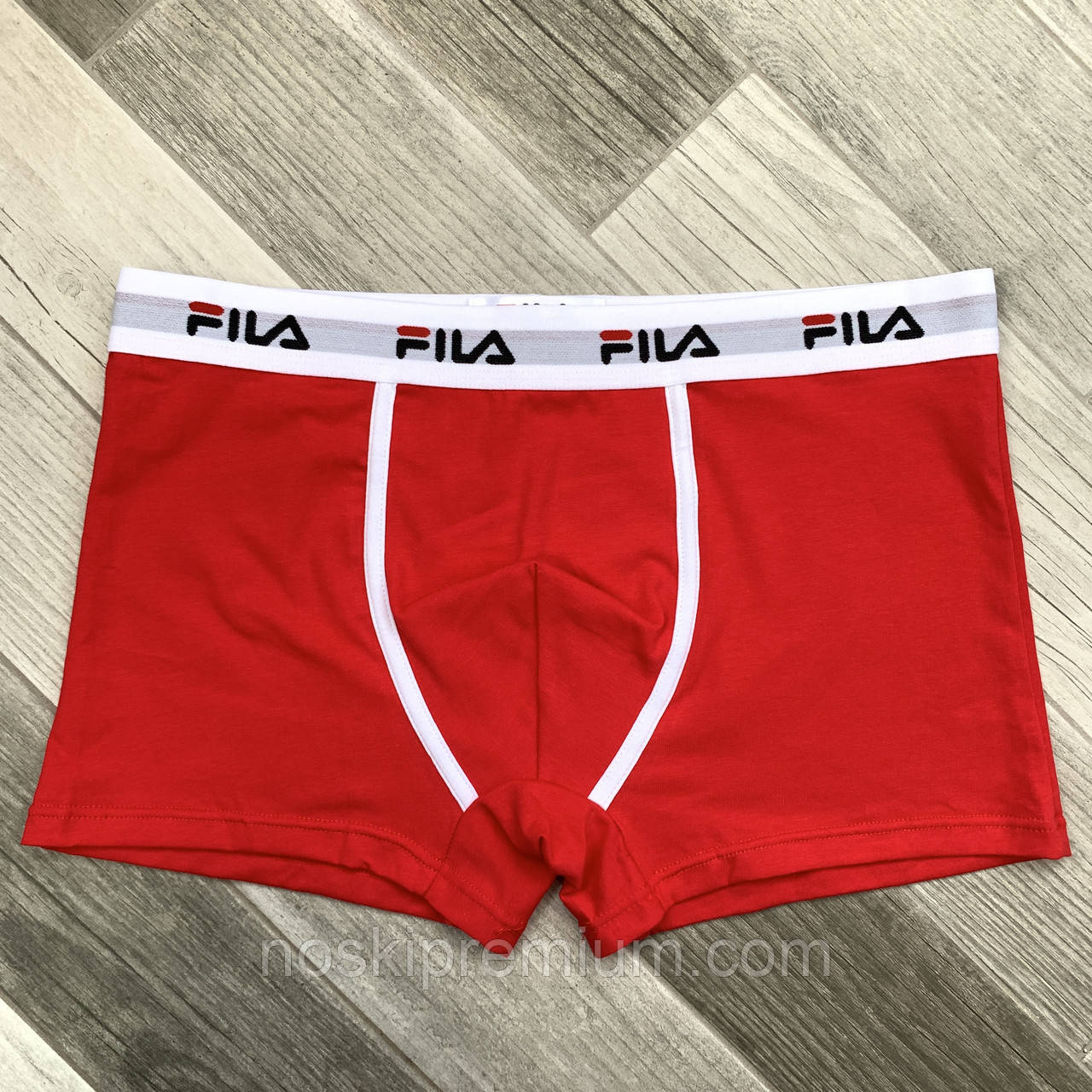 Труси чоловічі боксери бавовна Fila, розмір 2XL (52-54), червоні, 08041