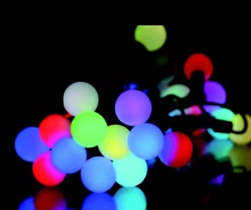Гірлянда світлодіодна "Кульки" 40 ламп (LED) RGB, вулична, мікс