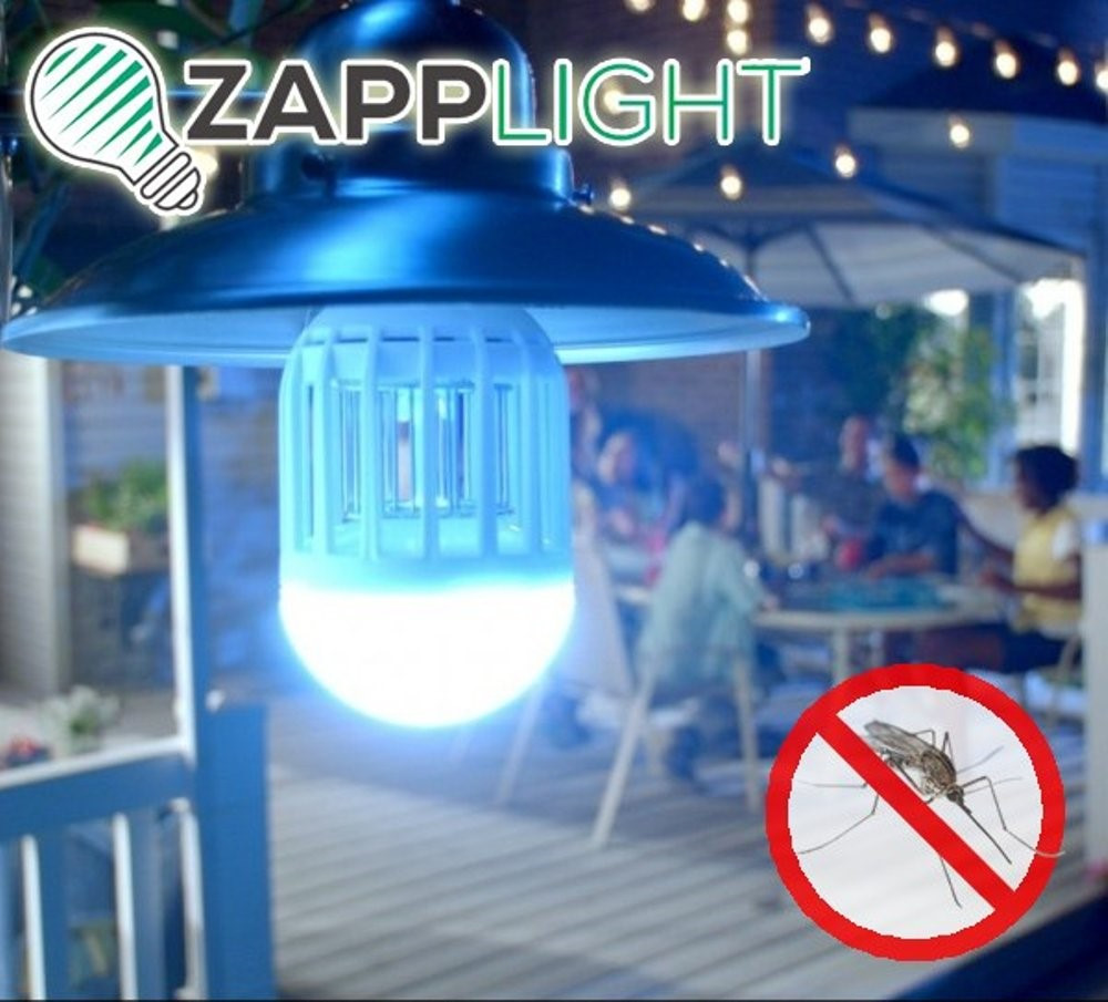Світлодіодна лампа знищувач комарів і комах Zapp Light LED Lamp Антимоскітна лампа 2 в 1 15W Е27