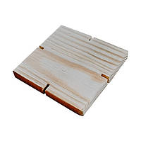 Декоративні дерев'яні кришки для банок HomeDeco 90х90х7 1 шт.