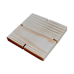 Декоративні дерев'яні кришки для банок HomeDeco 120х120х7 1 шт.
