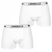 Трусы Lonsdale 2 Pack Trunks White - Оригинал