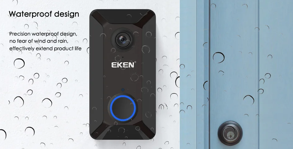 Умный дверной звонок с камерой Wi-Fi Eken V6 Smart WiFi Doorbell Wi-Fi - фото 6 - id-p1137078078