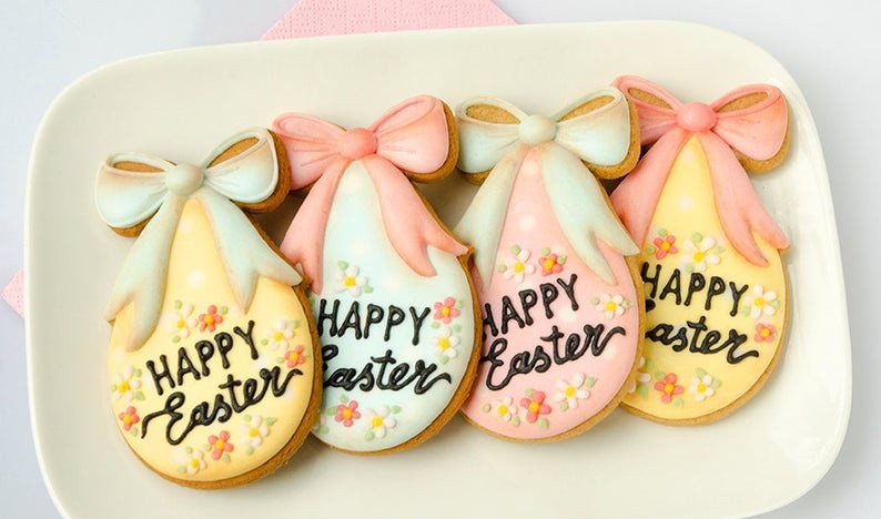 Каттер яйце з бантиком, Вирубка Happy Easter