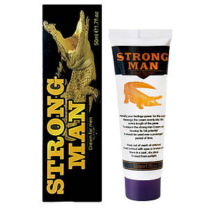 Крем-пролонгатор продовжує статевий акт Strong Man 50 мл. (+30 мин.) Оригінал 6970093832335