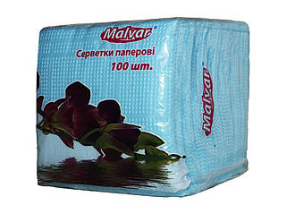 Серветка паперова столова 100 шт Malvar 24*24 КОЛЬОРОВА