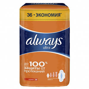 Прокладки Олвейс Ultra 4 кап. 36  шт