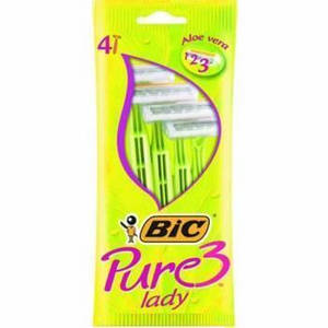 Станки для бриття ВІС 3 леза Pure lady 4 шт (3086126726984)