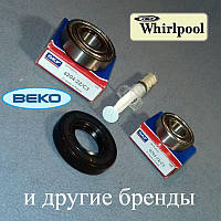 Комплект підшипників (6203zz / 6204zz / 25*50*10) для пральної машини Whirlpool і Віко