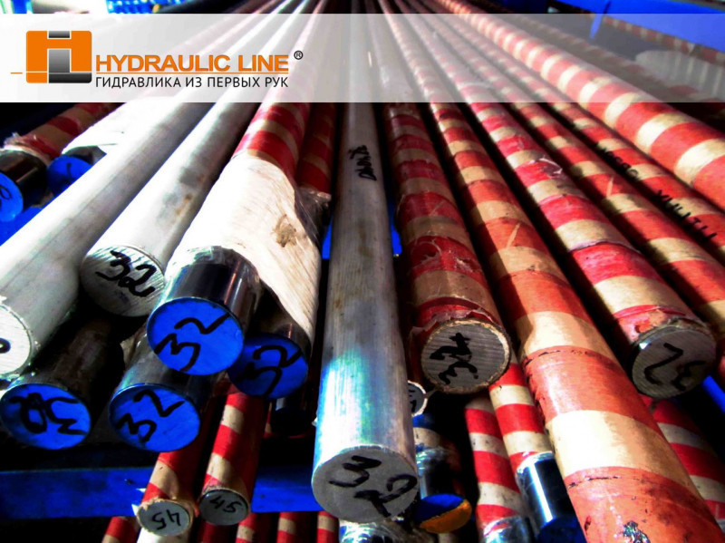 Штоки гідравлічні сирі діаметром 56 мм