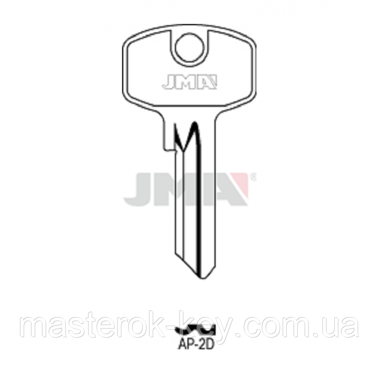 Заготівка ключа AP-2D JMA