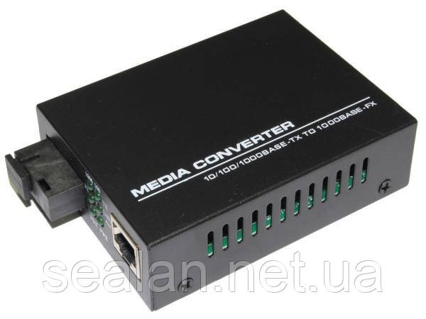 Медіаконвертер 10/100/1000mb 1310 1SC.WDM + 1RJ45 TK-link з БЖ