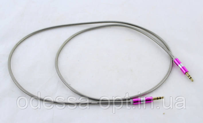 Кабель AUX 3.5mm Jack - Jack Spring COLOR, фото 2