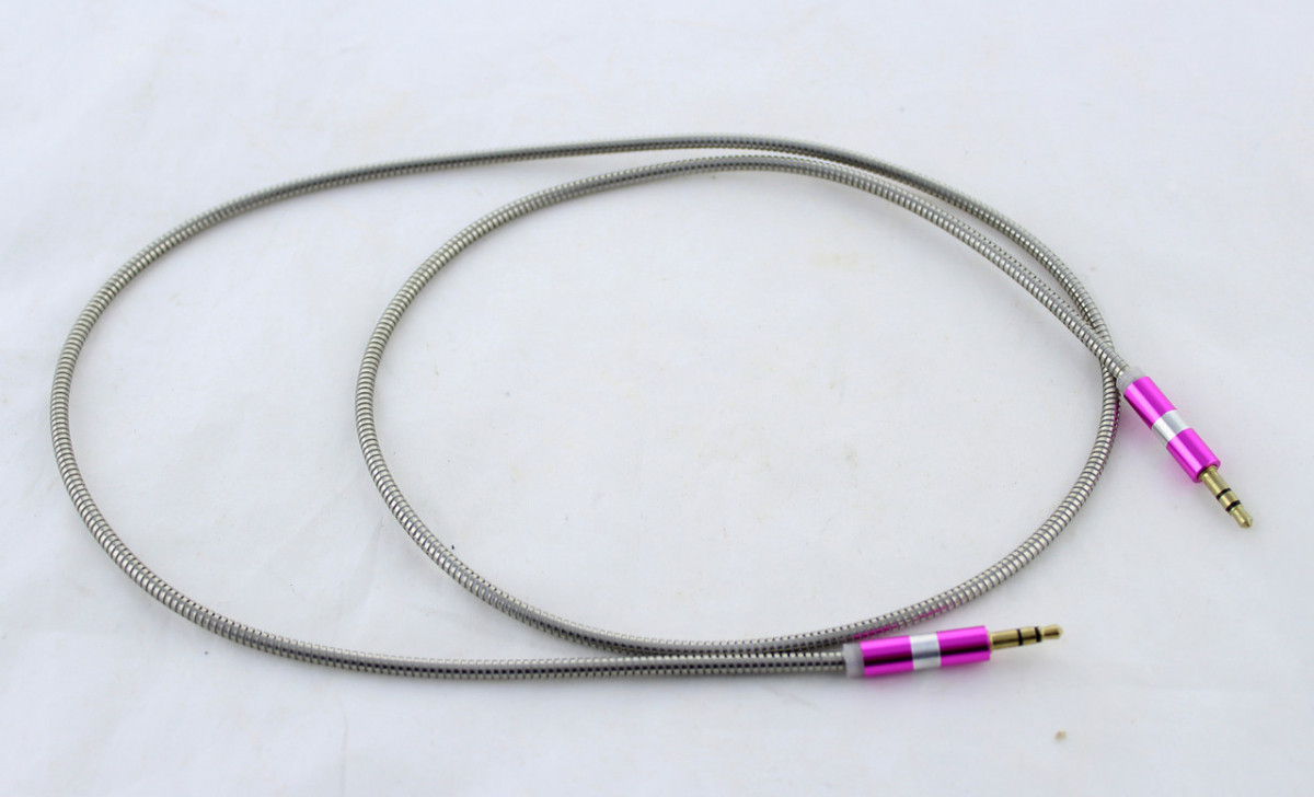 Кабель AUX 3.5mm Jack - Jack Spring COLOR