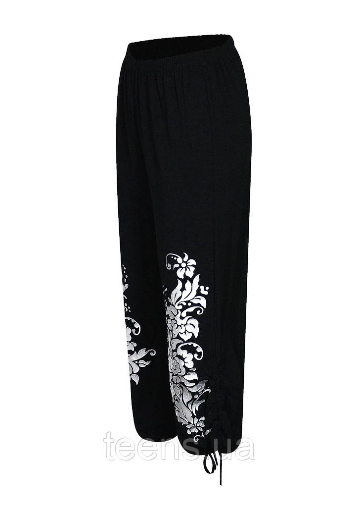 Штани капрі з високою талією Весна, фото 1