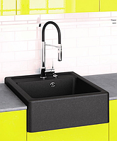 Кухонна накладна гранітна мийка Marmorin EWIT, 515103 (чорний)